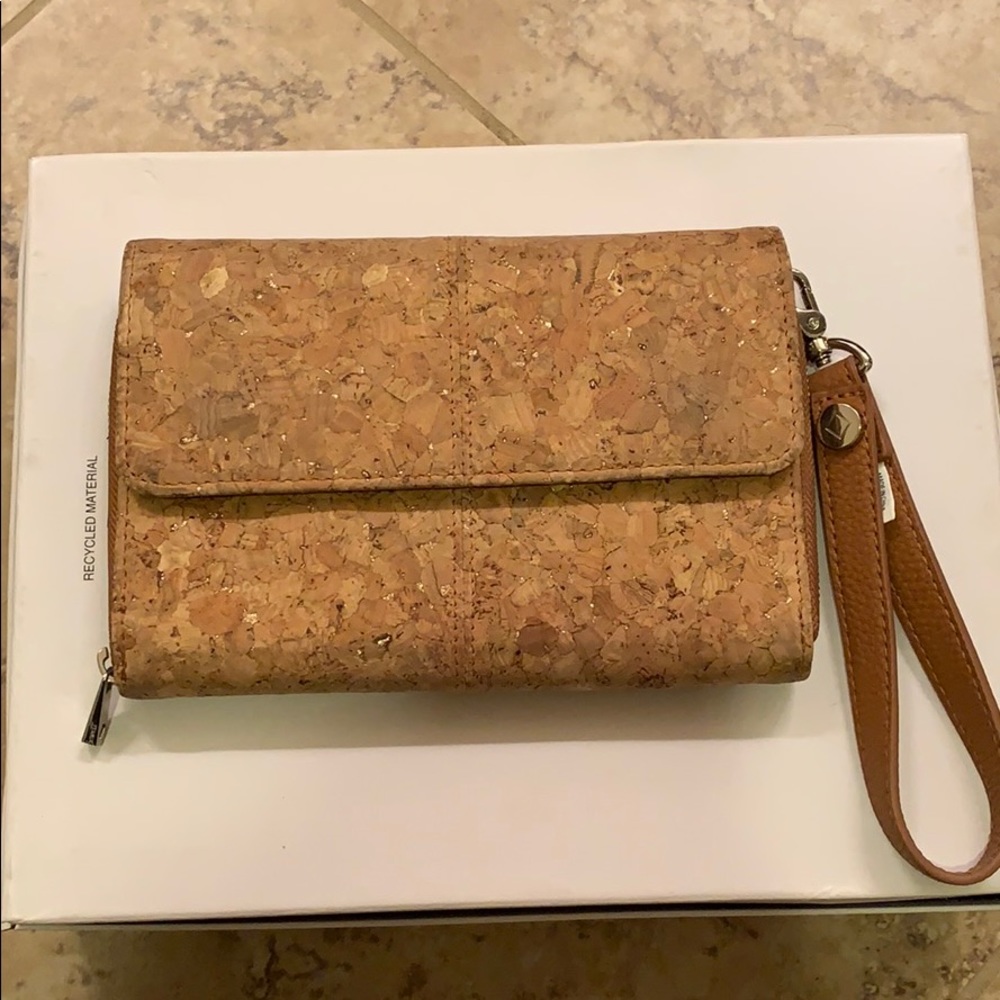 Thirty One Cork crossbody/clutch/wristlet